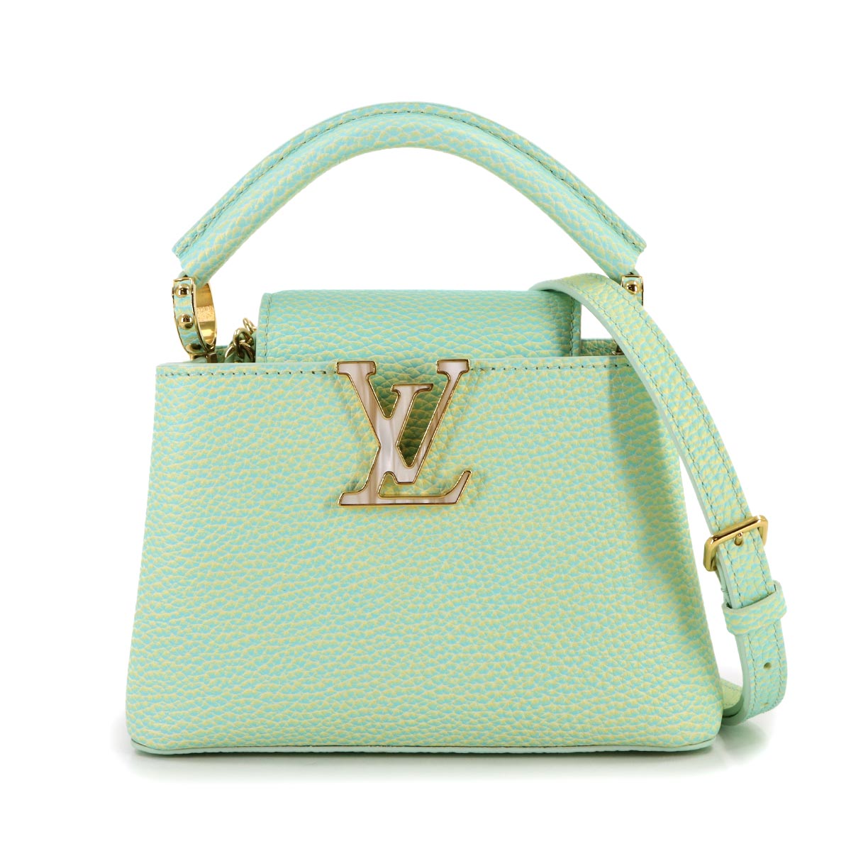 Capucines MINI Hand Shoulder Bag Leather Green M59850