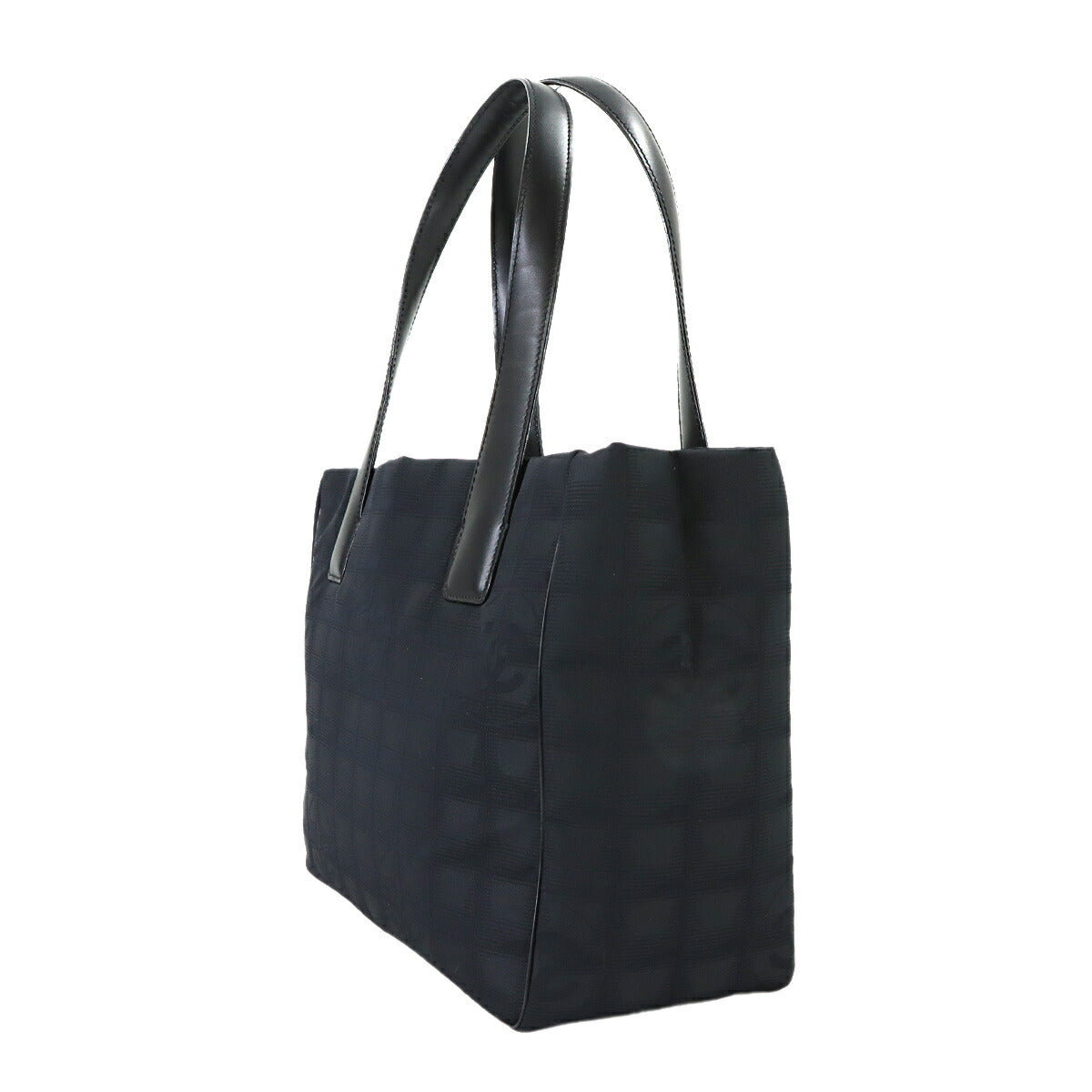 New Travel Line Tote PM Bag Nylon Jacquard Leather Black A20457