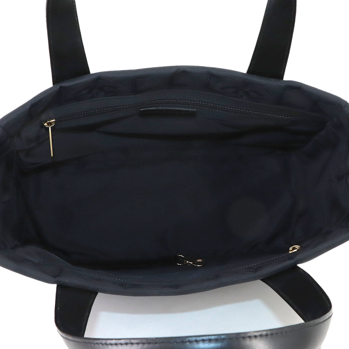 New Travel Line Tote PM Bag Nylon Jacquard Leather Black A20457