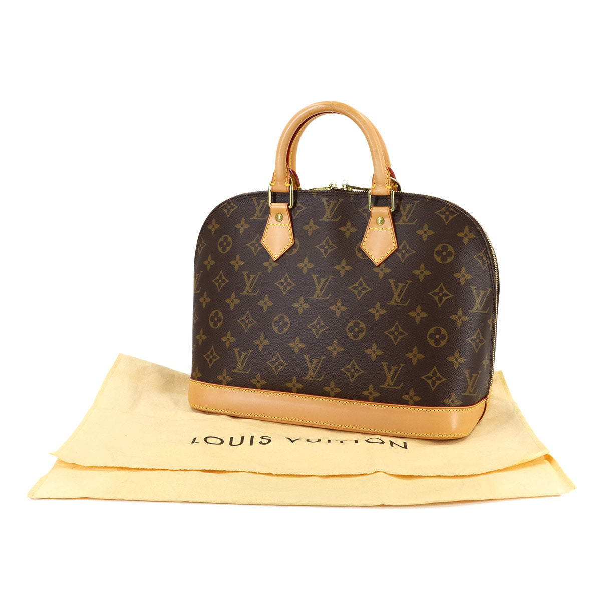 Monogram Alma Hand Bag Brown M51130 Purse