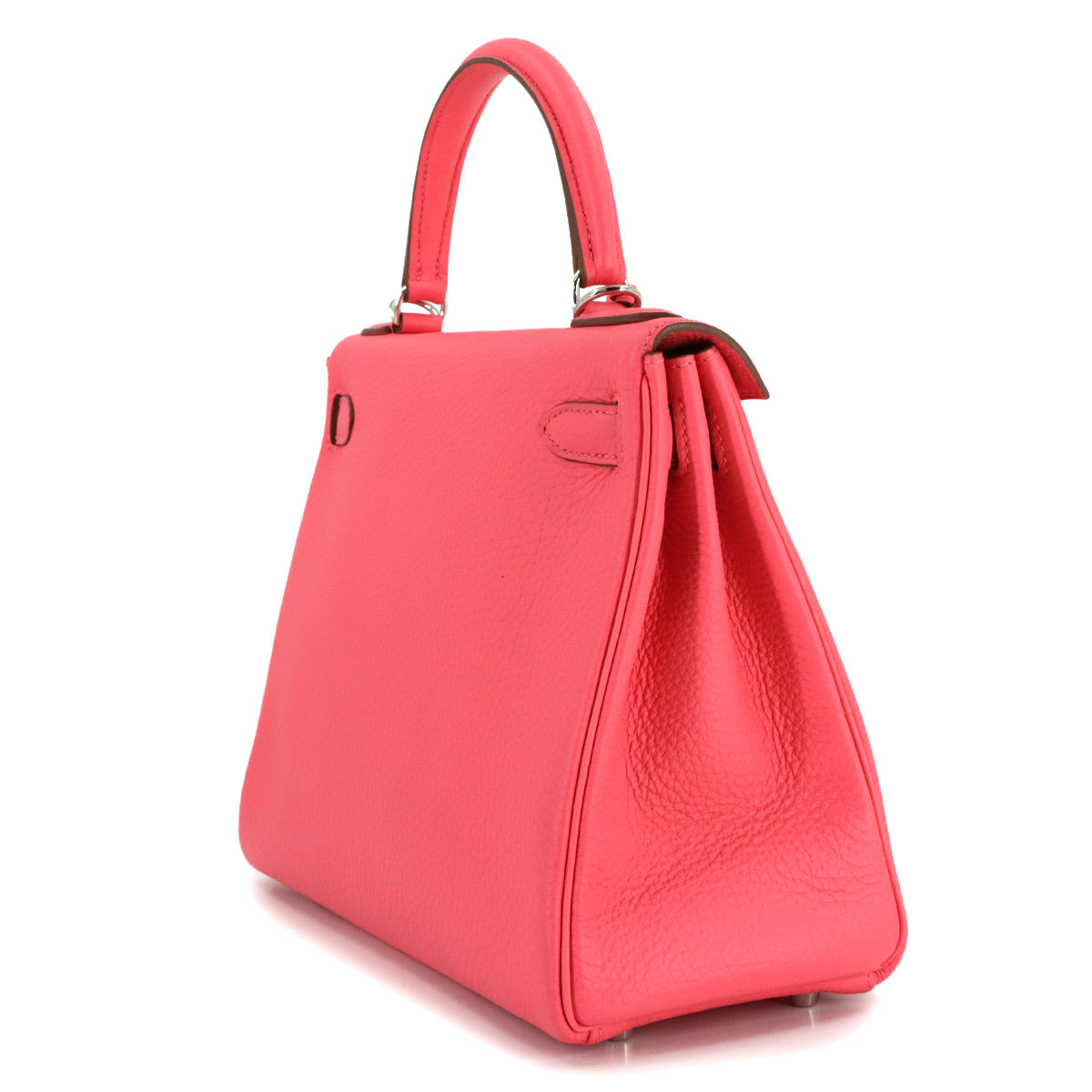 Kelly 28 2way Hand Shoulder Bag Veau Togo Rose Lipstick Purse