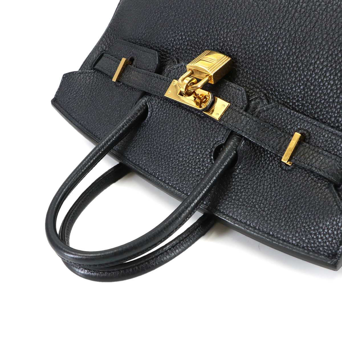 Birkin 25 Veau Togo Black Hand Bag Purse
