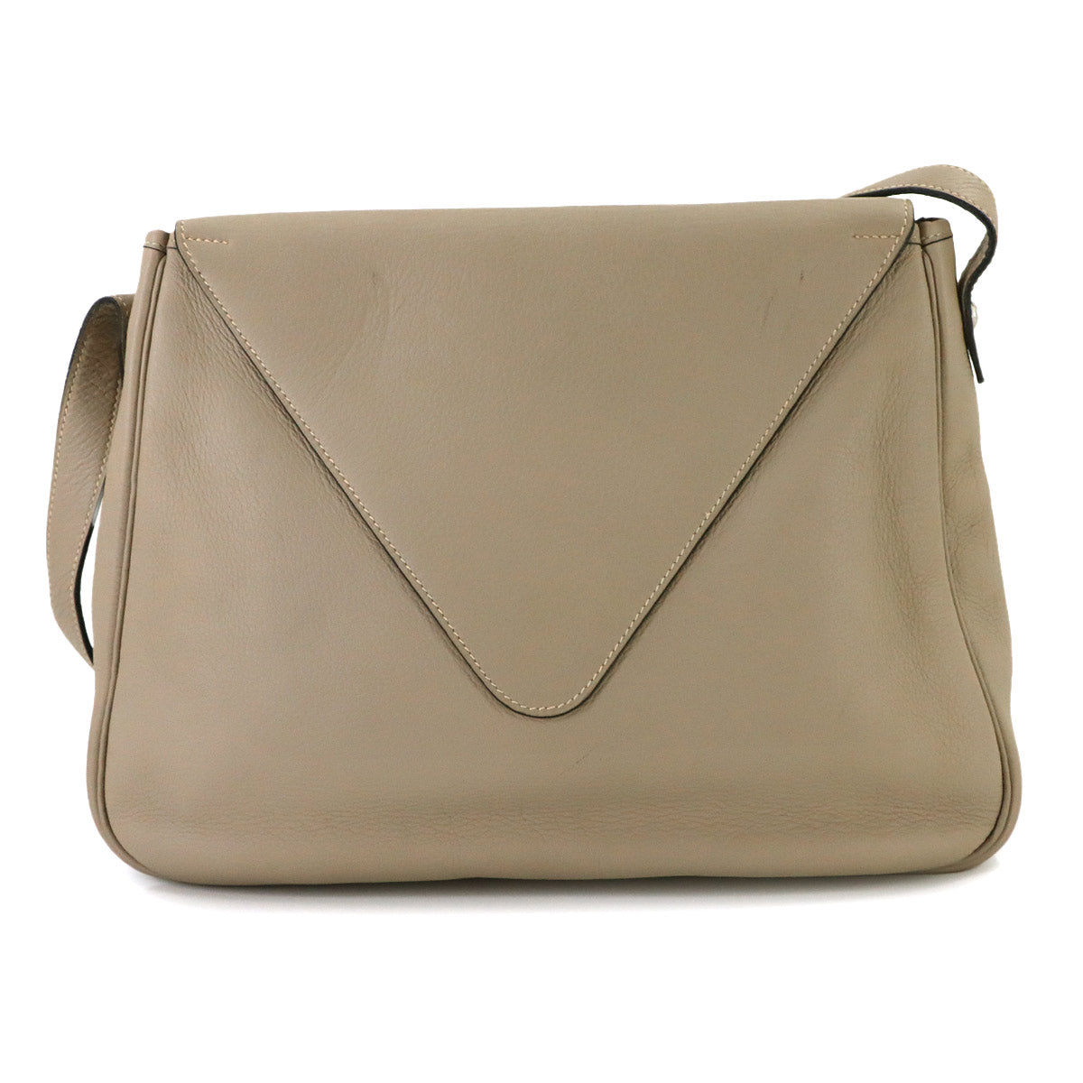 Christine Shoulder Bag Taurillon Clemence Gris tourterelle