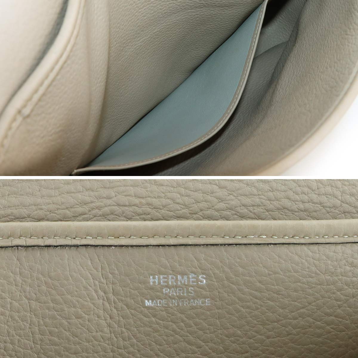 Christine Shoulder Bag Taurillon Clemence Gris tourterelle