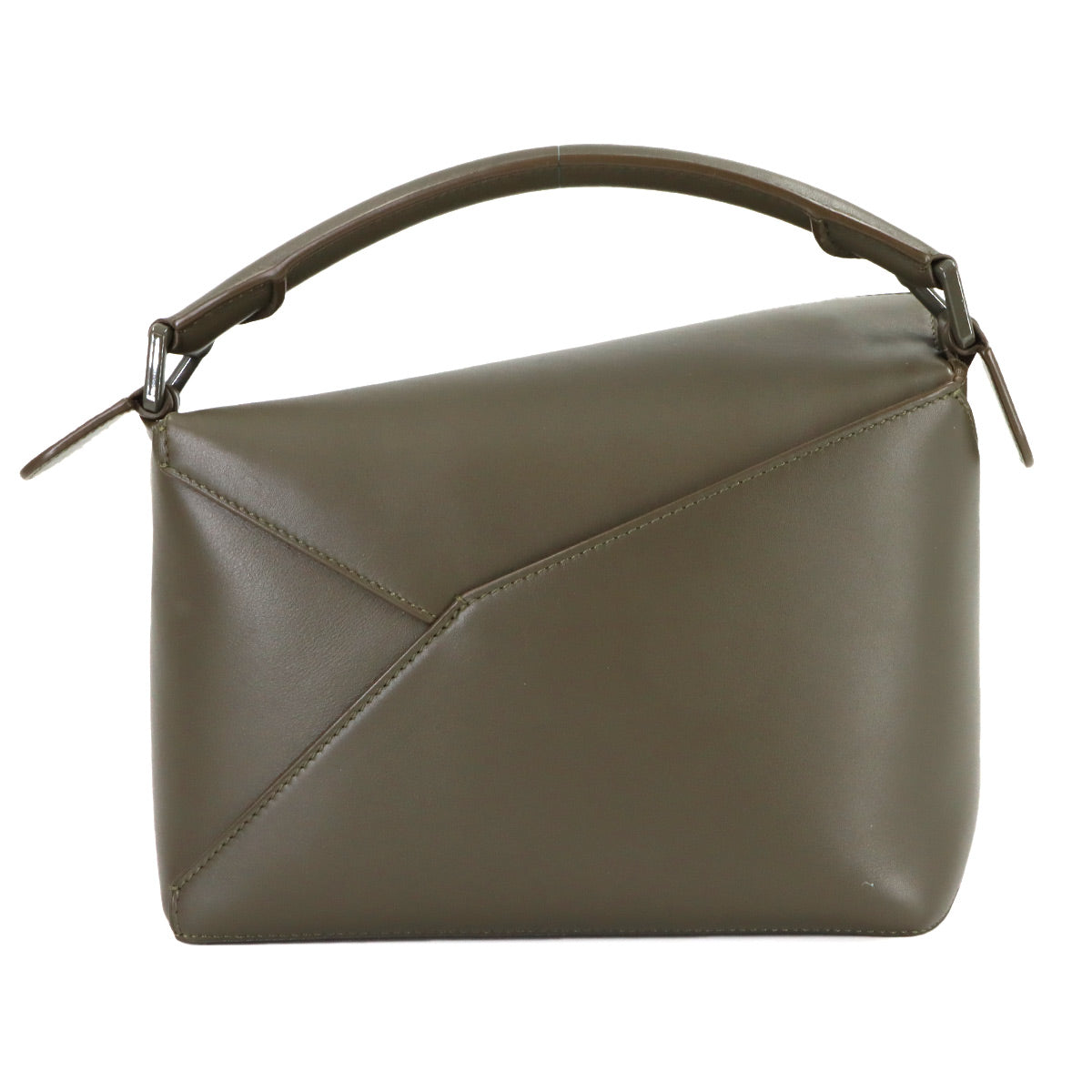 Pazzle Bag Small Hand Shoulder Bag Leather Khaki Purse
