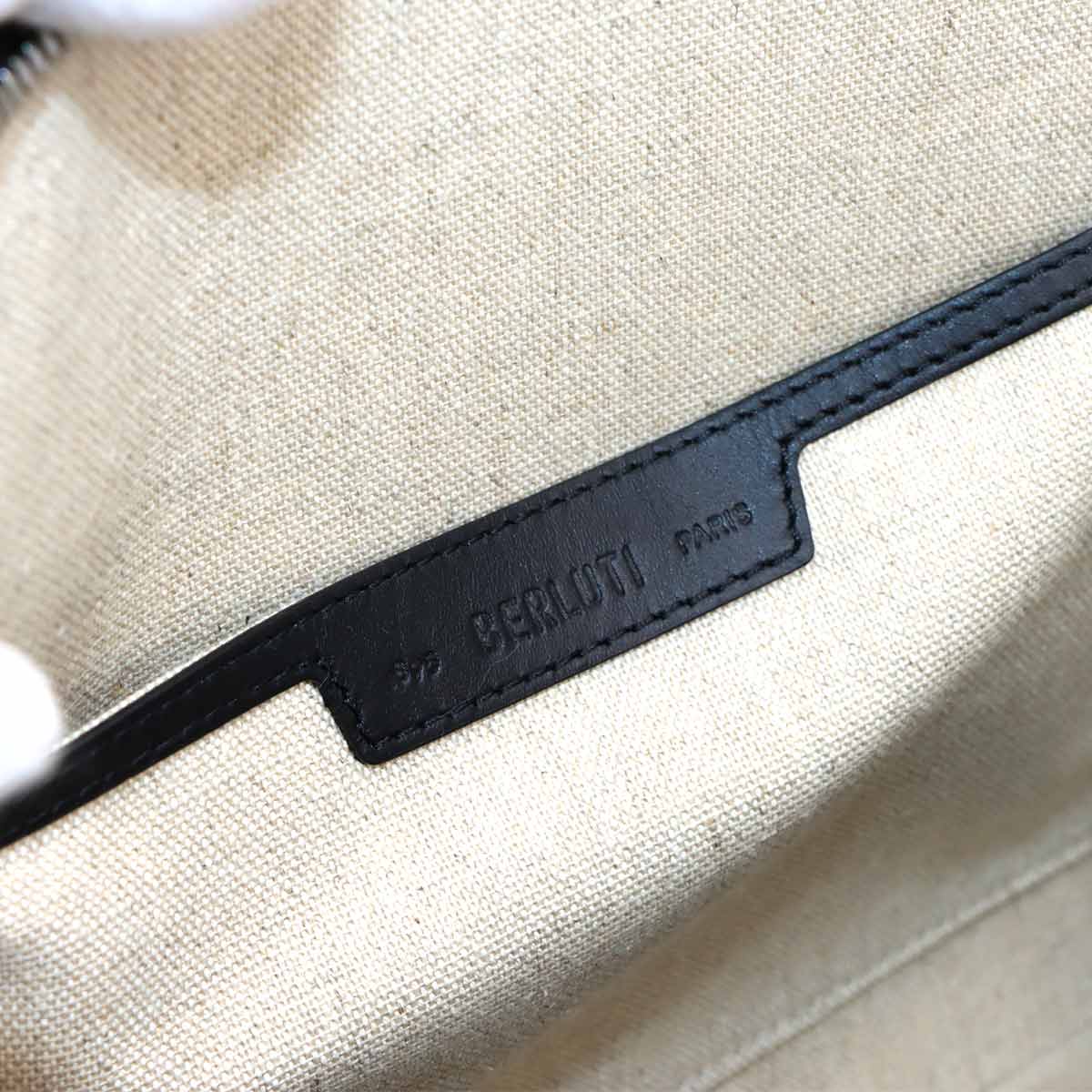 Nino GM Clutch Bag Venezia Leather Gray Purse