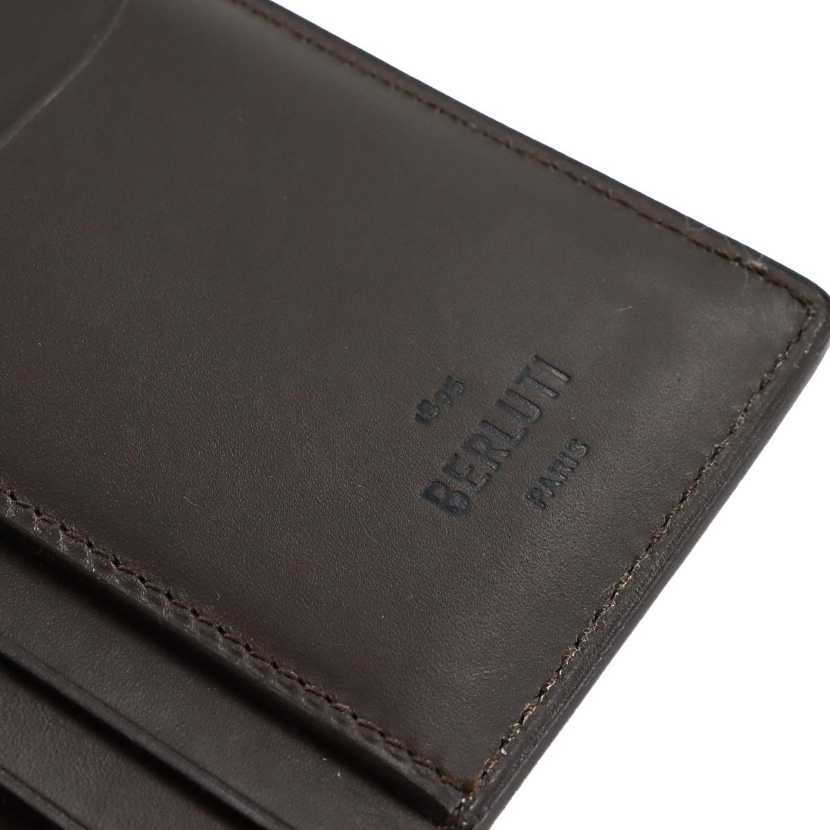 Calligraphy Long Wallet Venetian Leather Brown