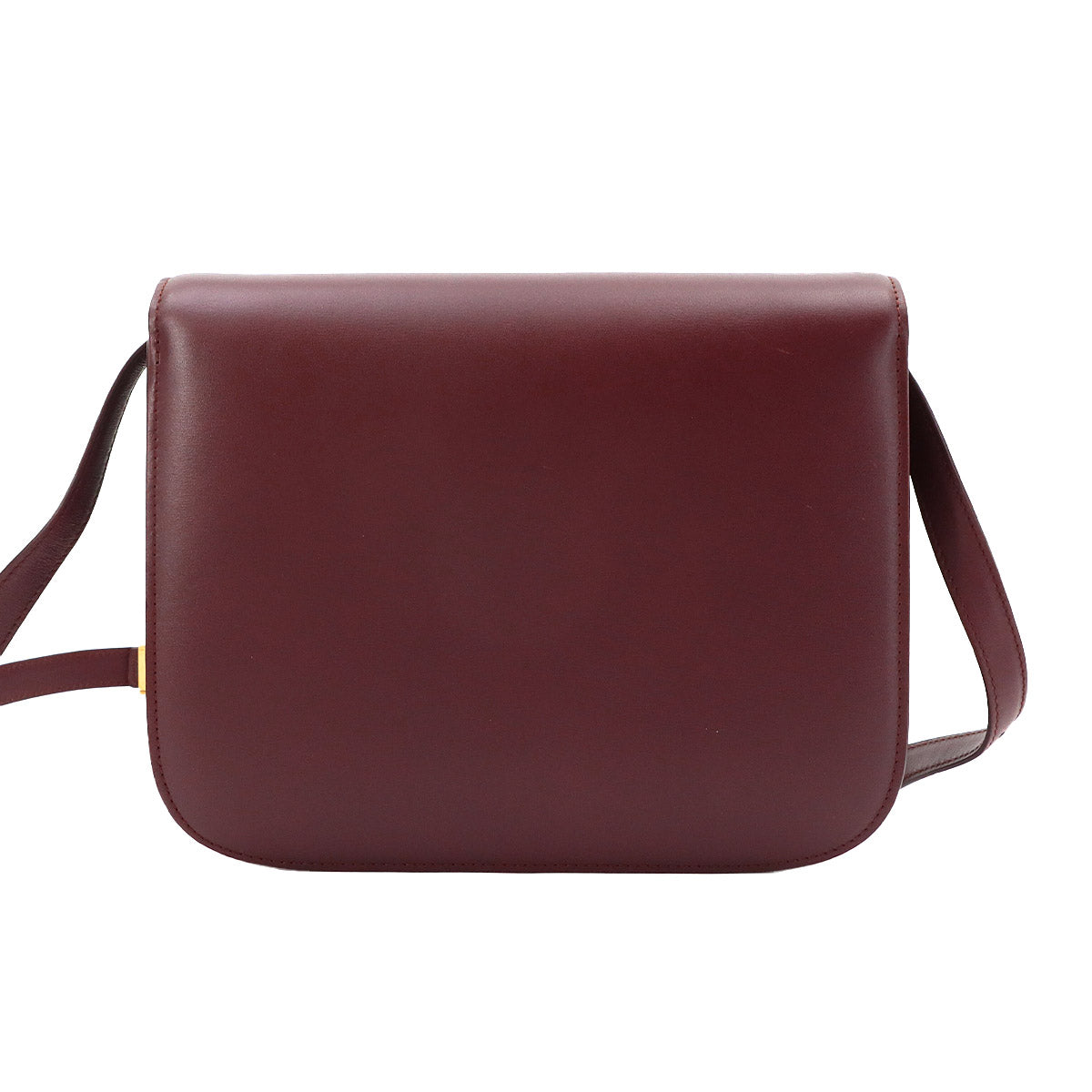 Classic Box Medium Shoulder Bag Leather Bordeaux 189173 Purse