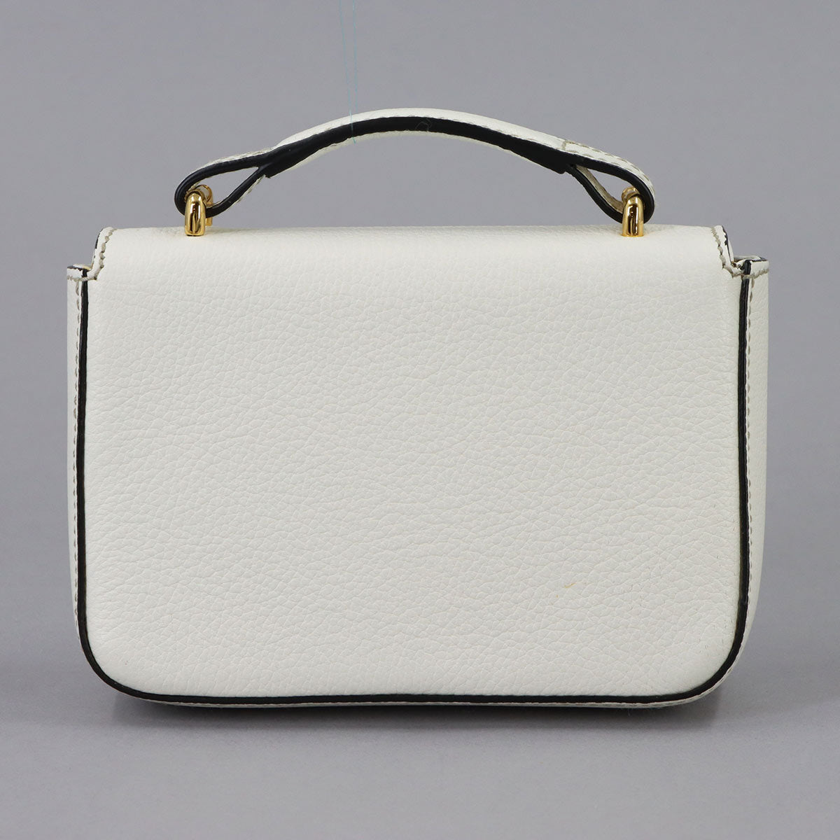 Rosalia Mini Top Handle Hand Shoulder Bag Leather White