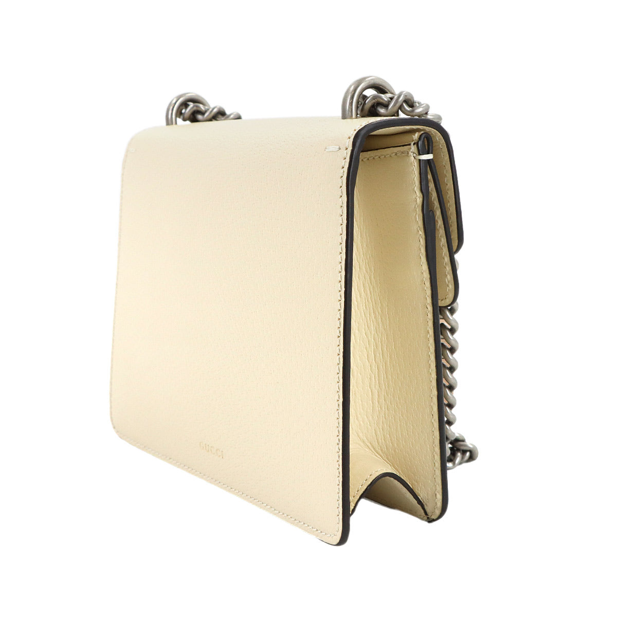 Dionysus Chain Shoulder Bag Leather White 421970