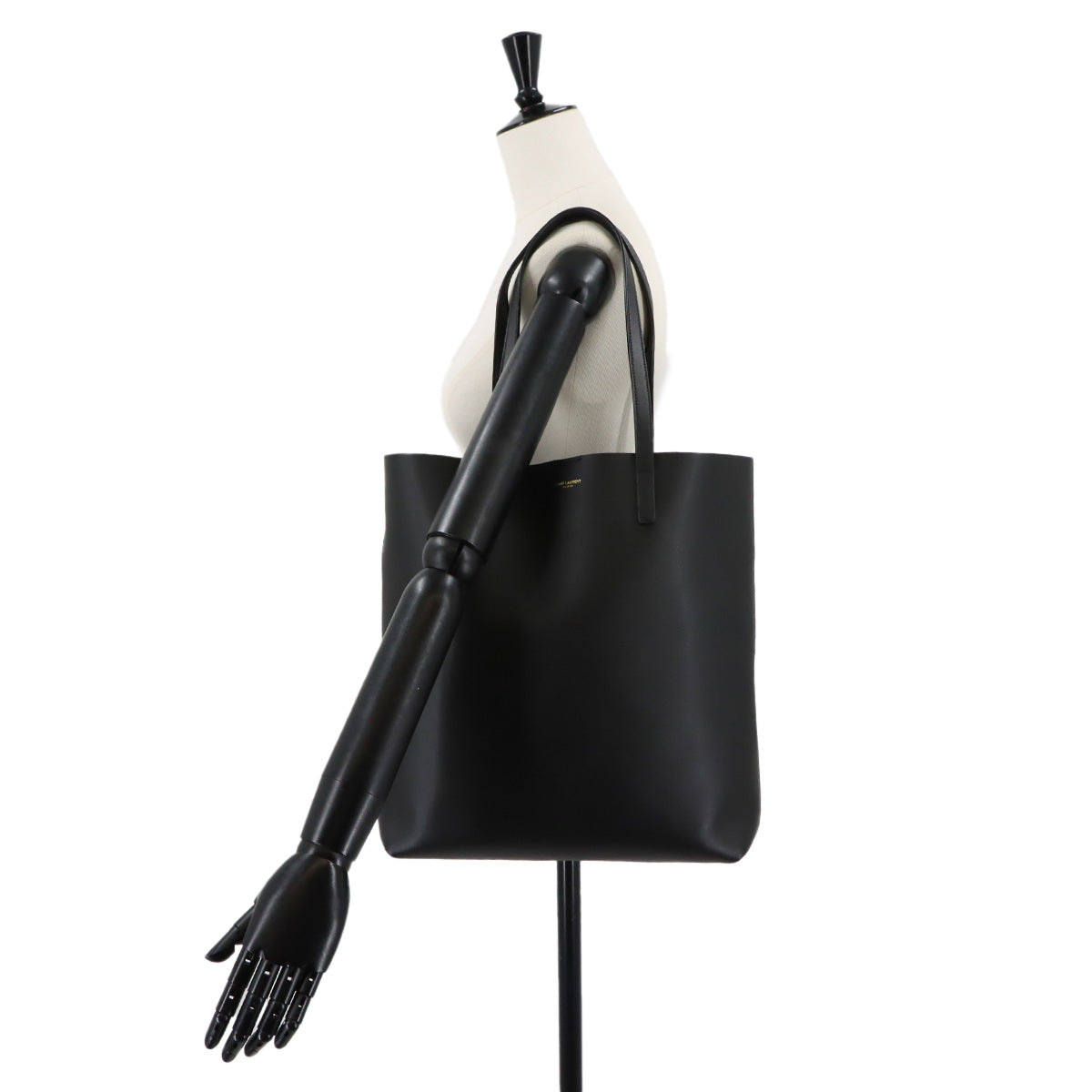 Shopping Tote Bag Leather Black 600306 Purse