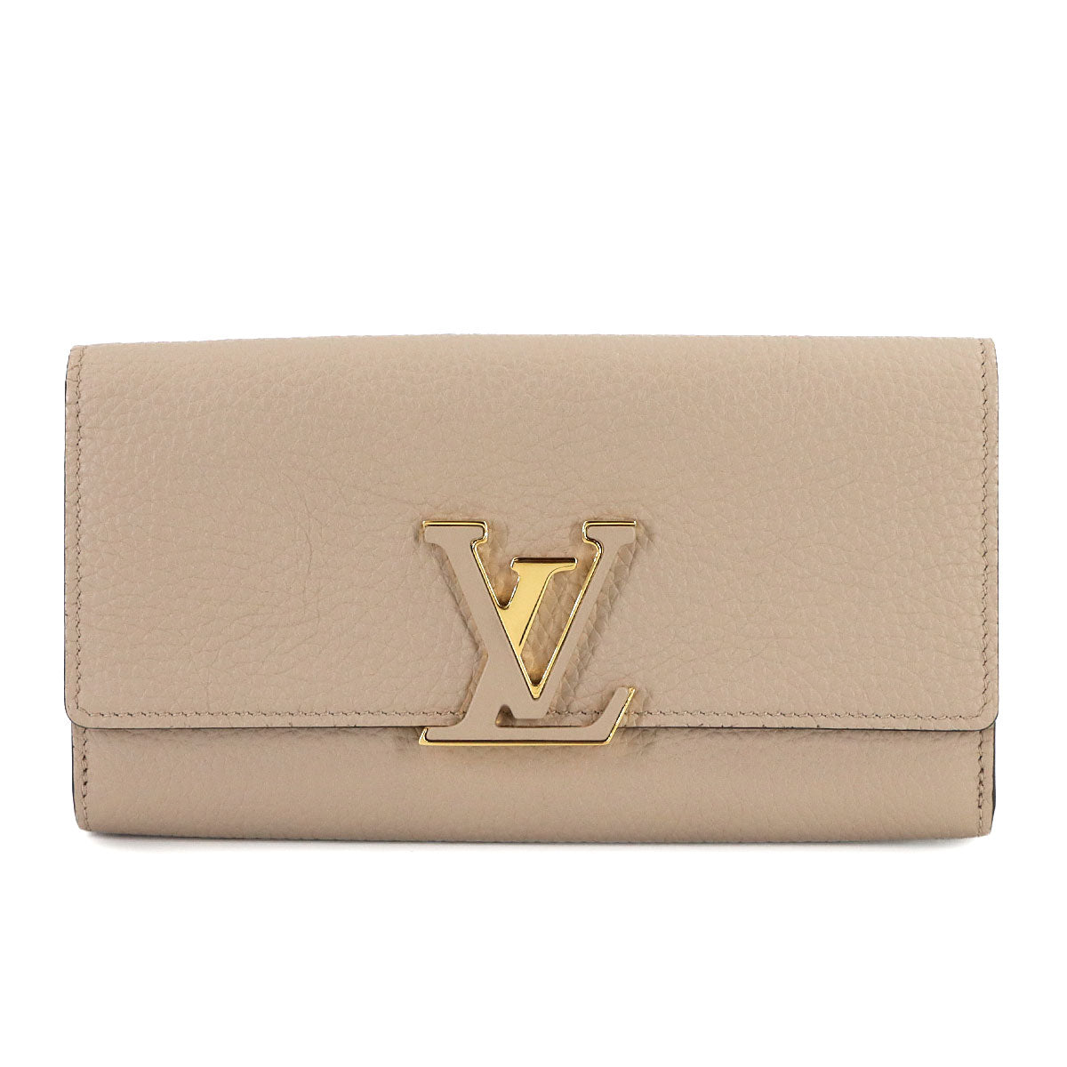 Capucines Long Wallet Taurillon Leather Pebble M61249