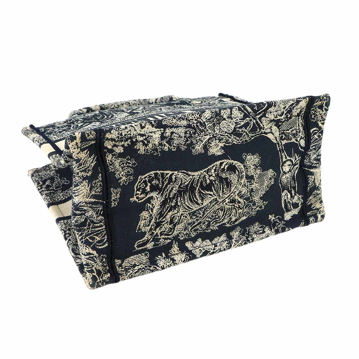 Toile De Jouy Reverse Book Tote Small Bag Canvas