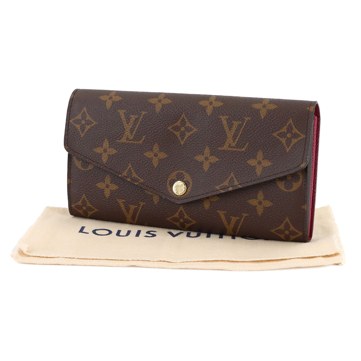 Monogram Sarah Wallet Brown Fuschia M62234 Purse