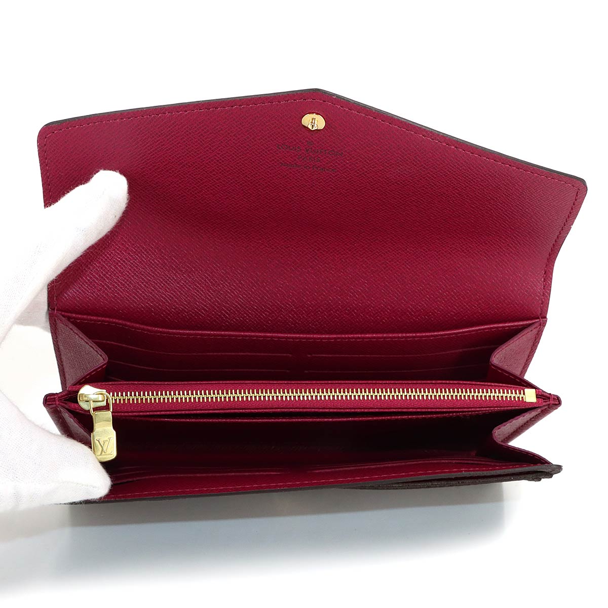 Monogram Sarah Wallet Brown Fuschia M62234 Purse