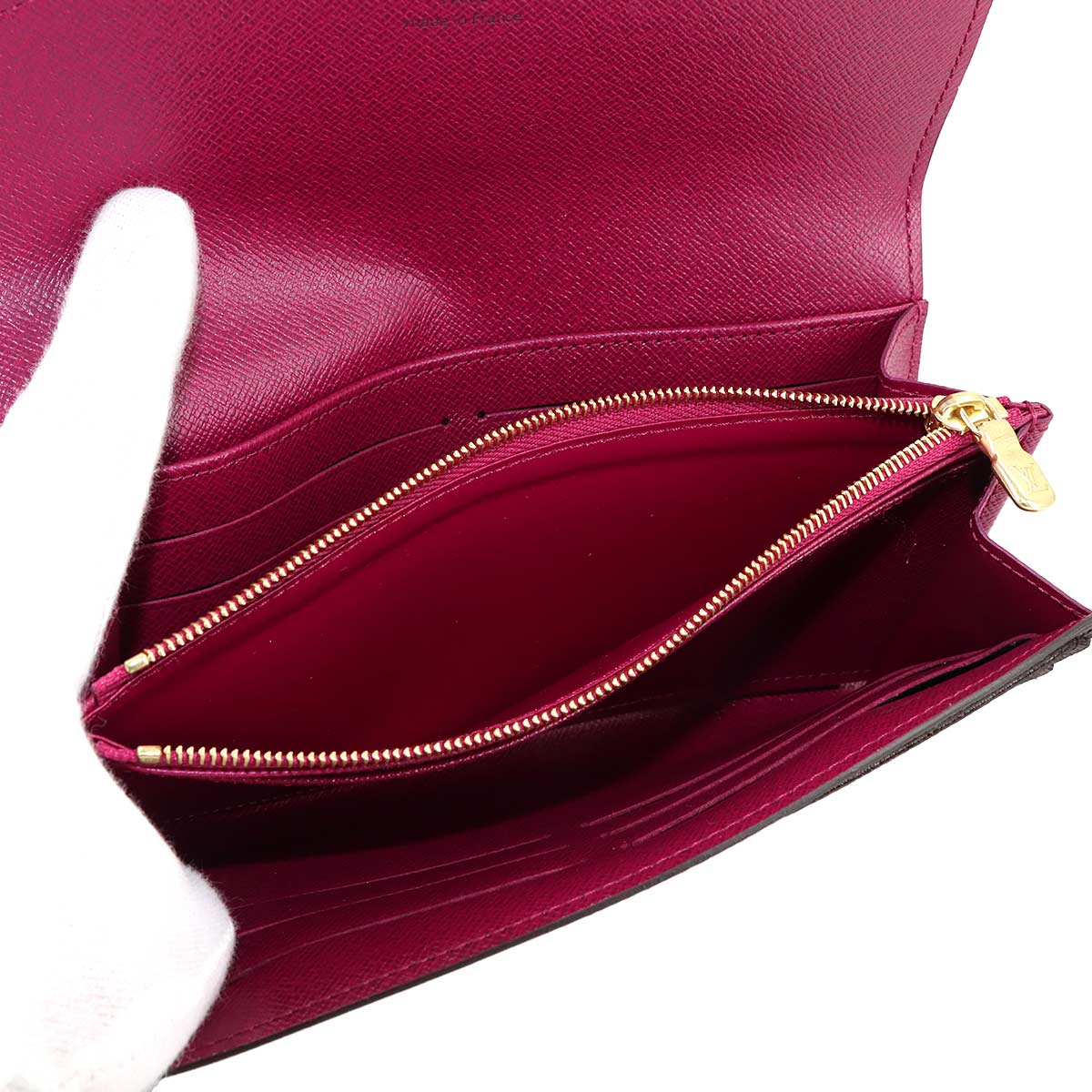 Monogram Sarah Wallet Brown Fuschia M62234 Purse