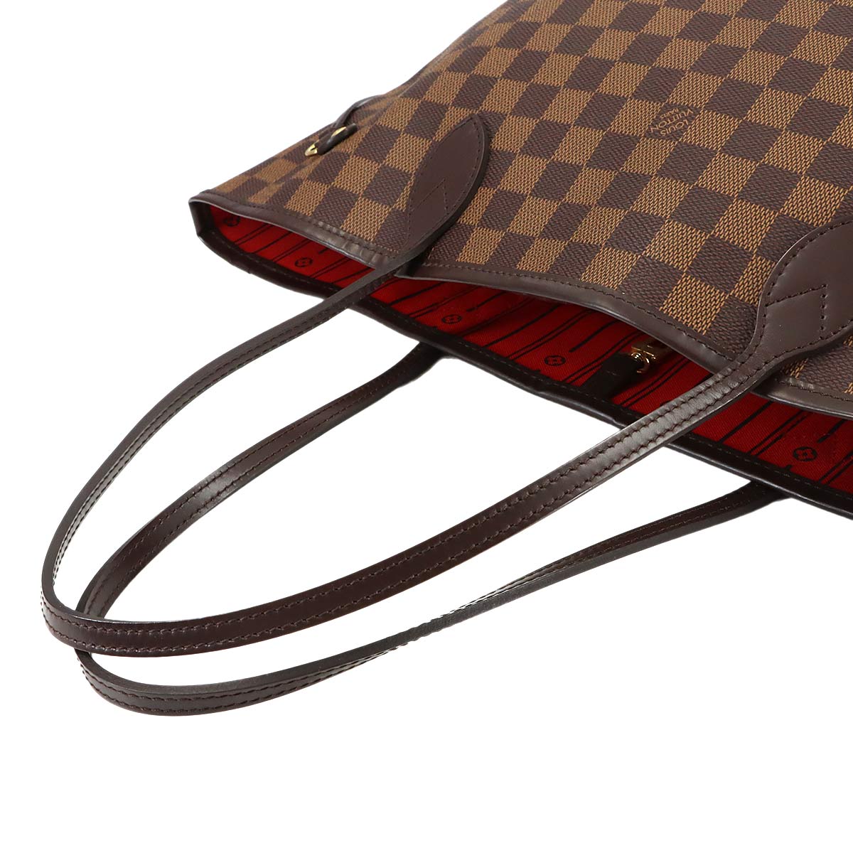 Damier Neverfull MM Tote Bag Ebene Cerise N51105 Purse