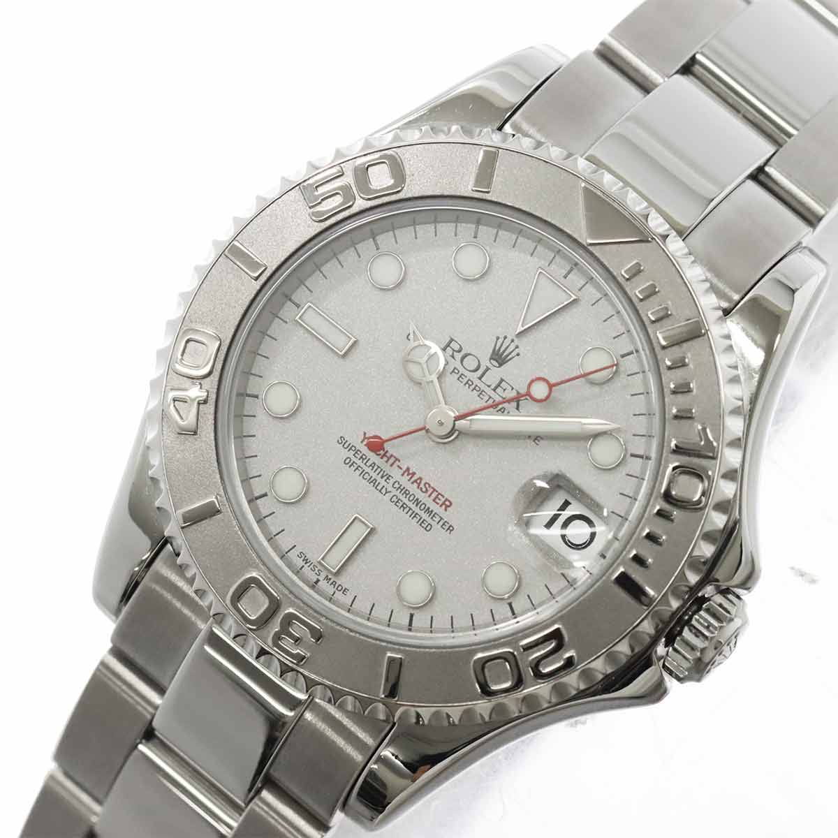 Yacht-Master Rolesium 168622 Serial Y Platinum Silver Dial Boys