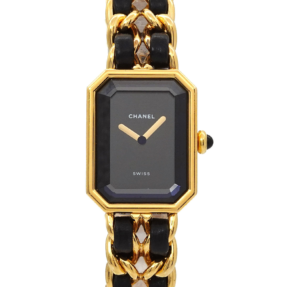 Premiere Size L H0001 Vintage Quartz Black Dial Ladies Watch