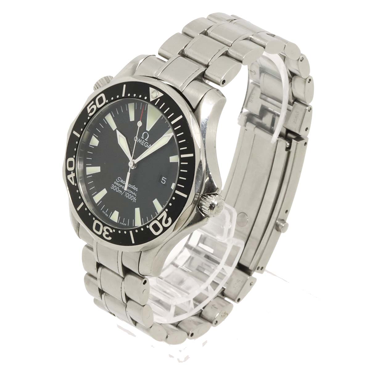 Seamaster Professiona 300 2264 50 Quartz Date Black Dial Mens