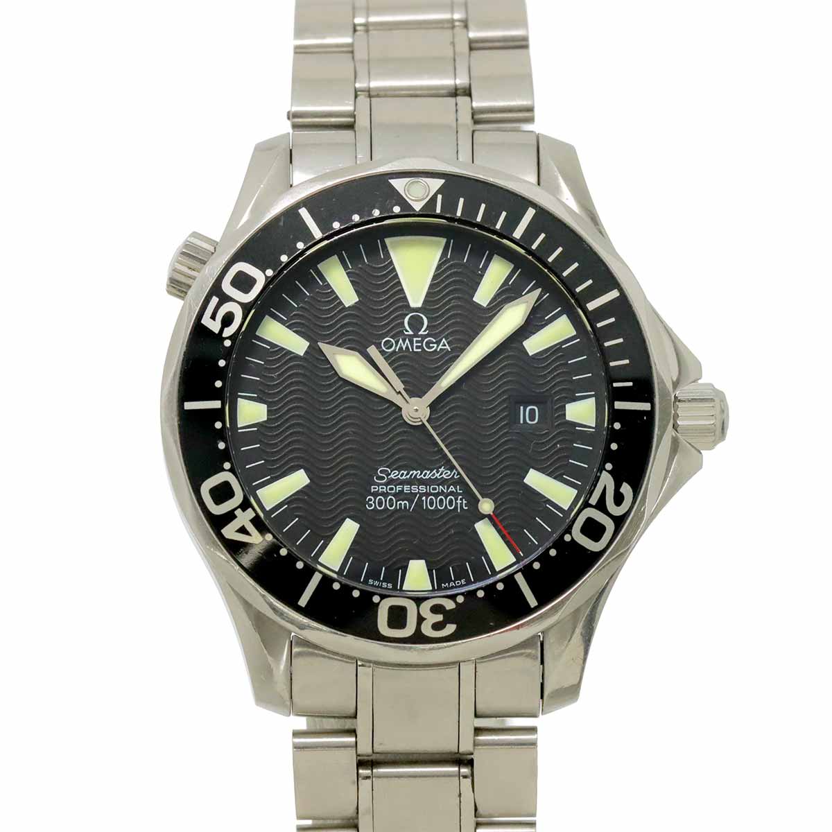Seamaster Professiona 300 2264 50 Quartz Date Black Dial Mens