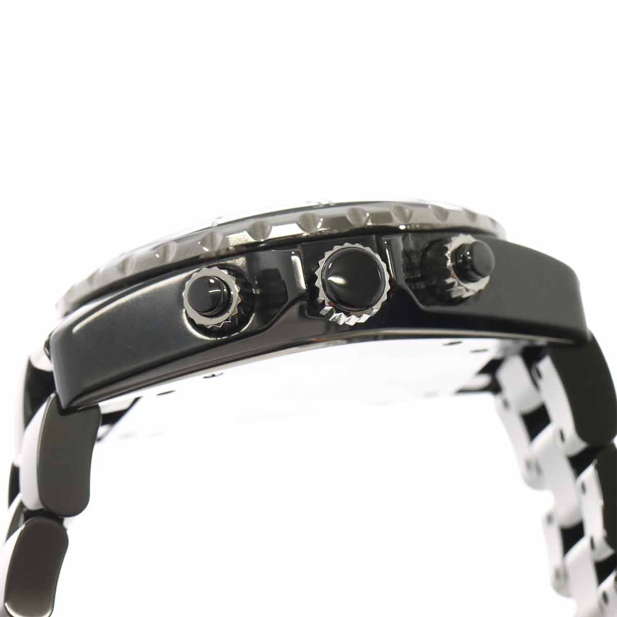 J12 41mm Chronograph H0940 Date Automatic Black Dial Mens