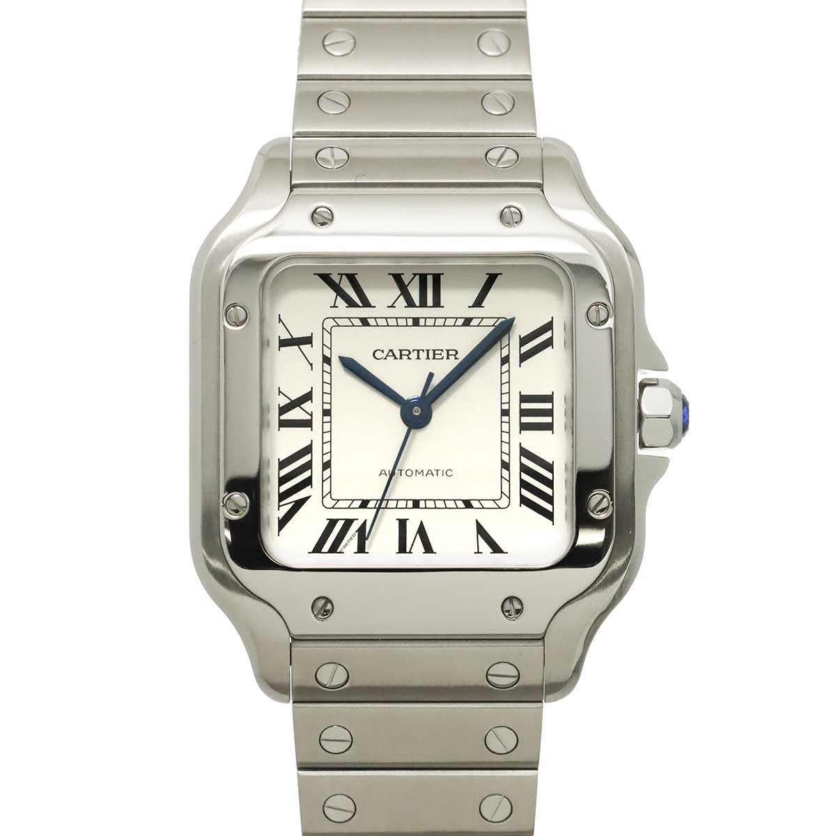 Santos De Cartier WSSA0029 Automatic Silver Dial Boys Watch
