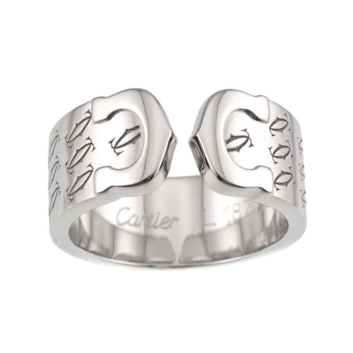 C2 Ring 18K White Gold 750 size50 5.25-5.5(US)