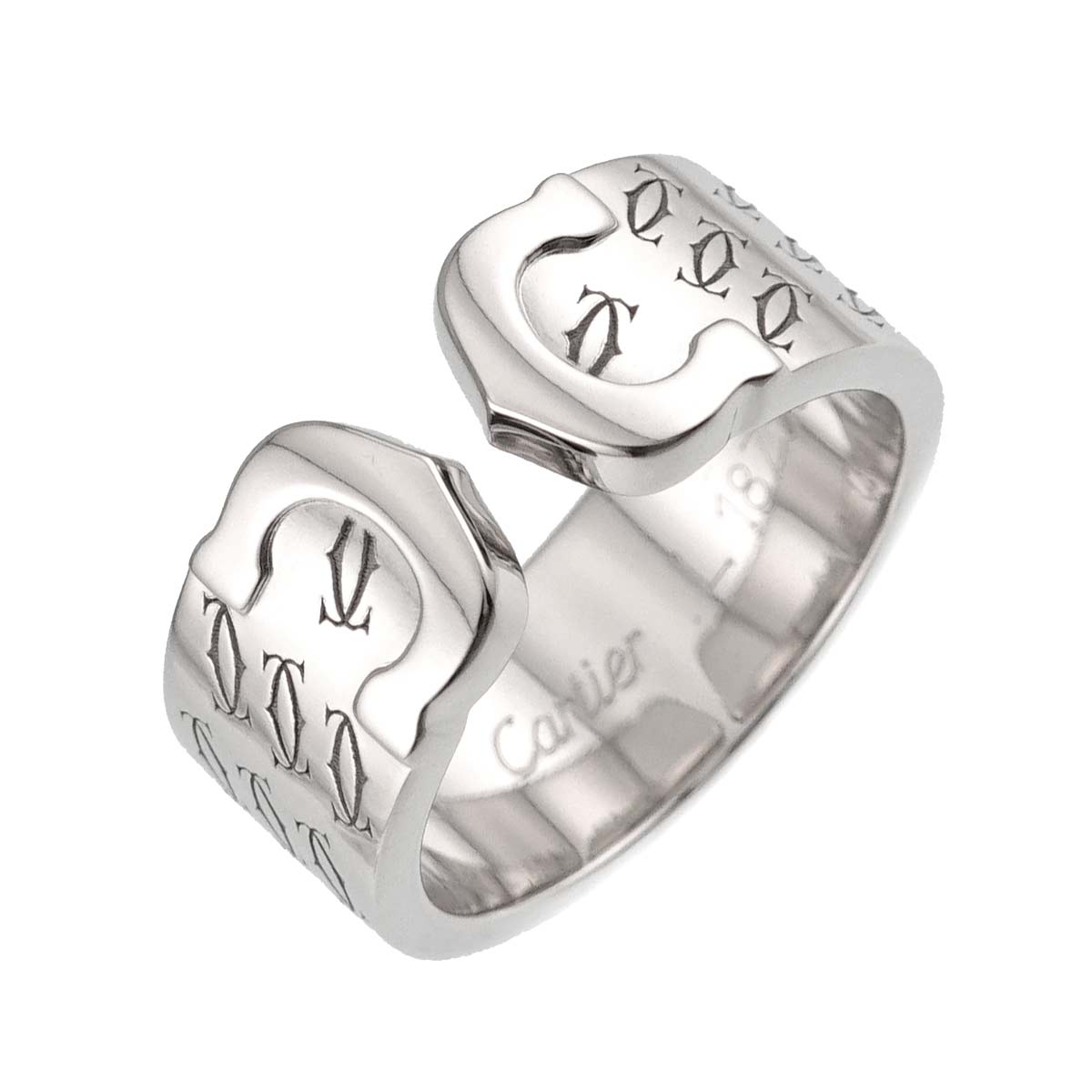 C2 Ring 18K White Gold 750 size50 5.25-5.5(US)