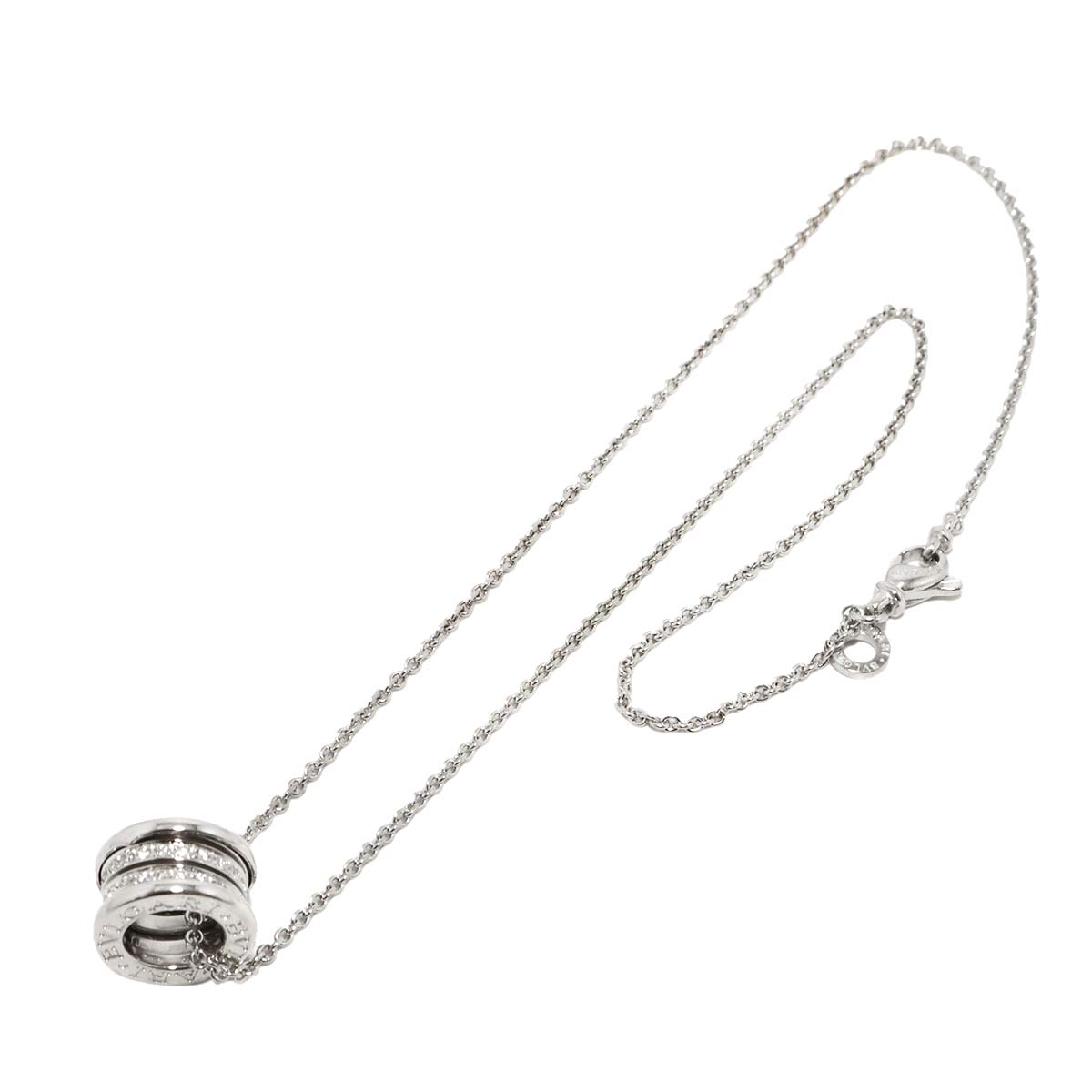 B-ZERO1 Diamond Necklace 18K WG White Gold 750