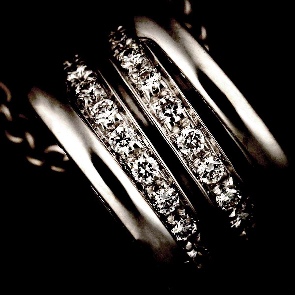 B-ZERO1 Diamond Necklace 18K WG White Gold 750