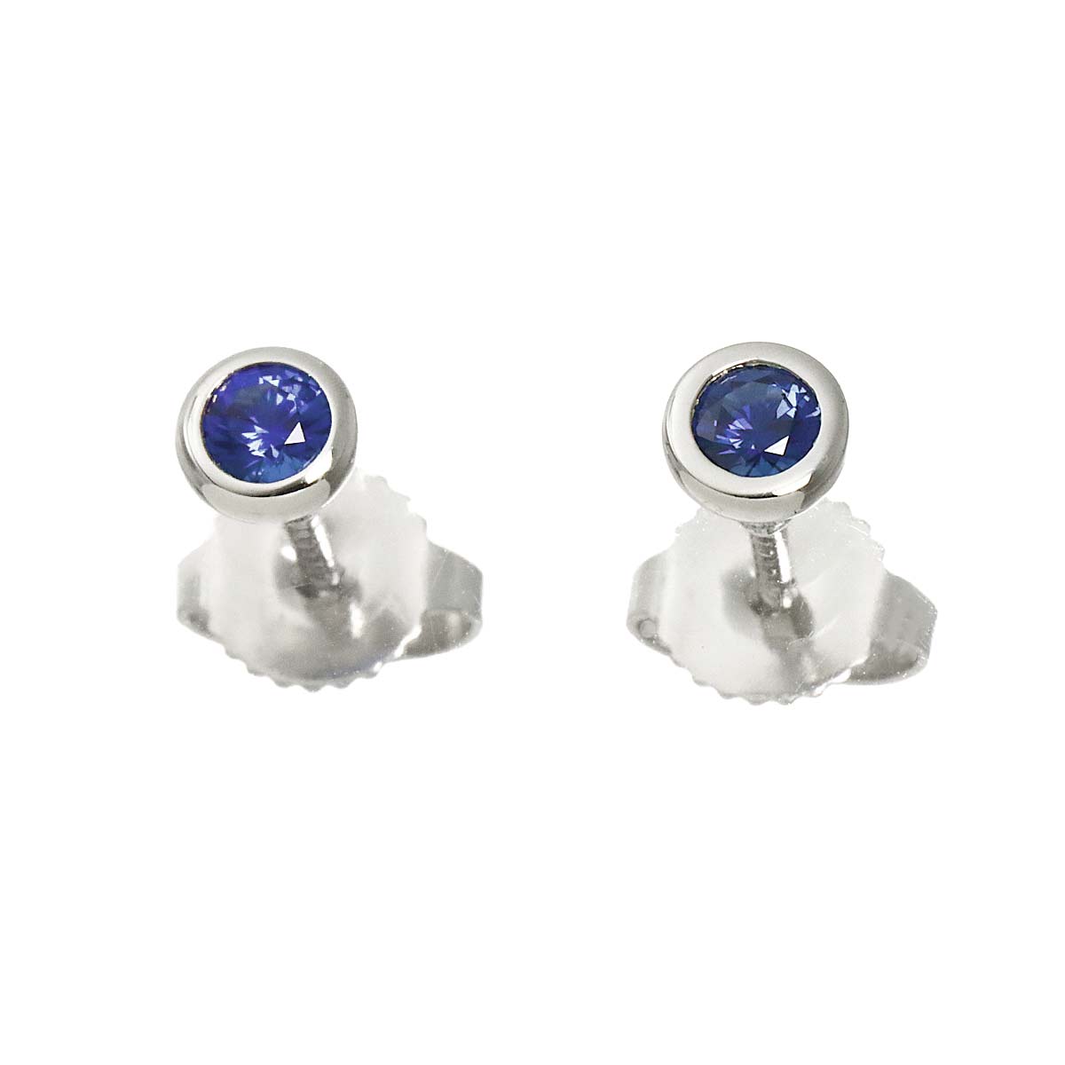 By The Yard Sapphire Earrings Pierced Pt