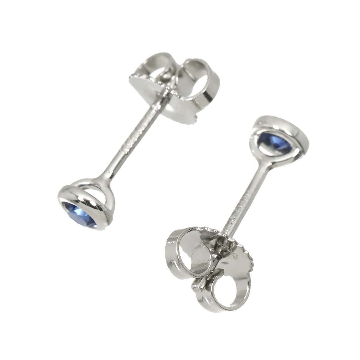 By The Yard Sapphire Earrings Pierced Pt