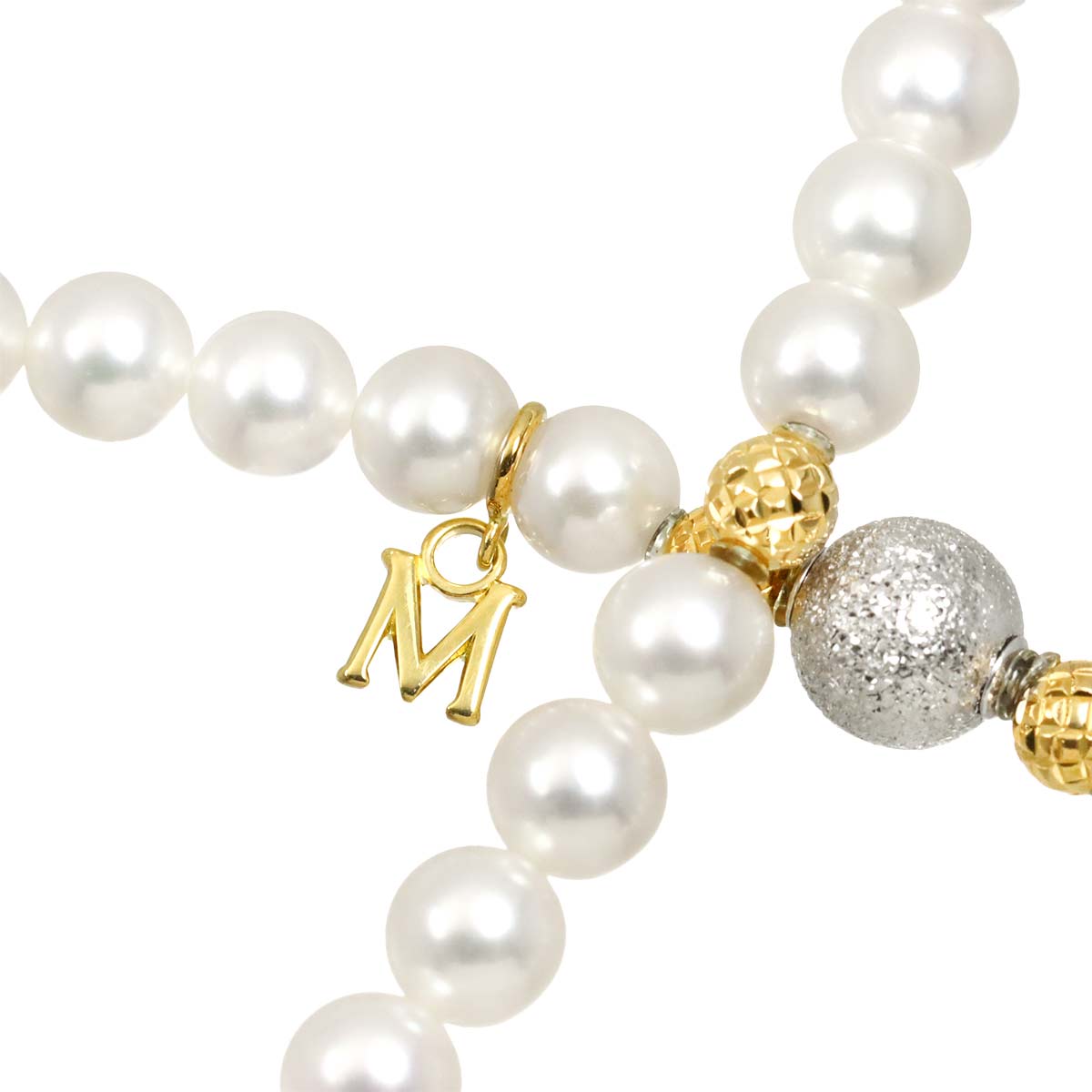 Akoya Pearl 5.4-5.0mm Necklace 18K YG WG 750