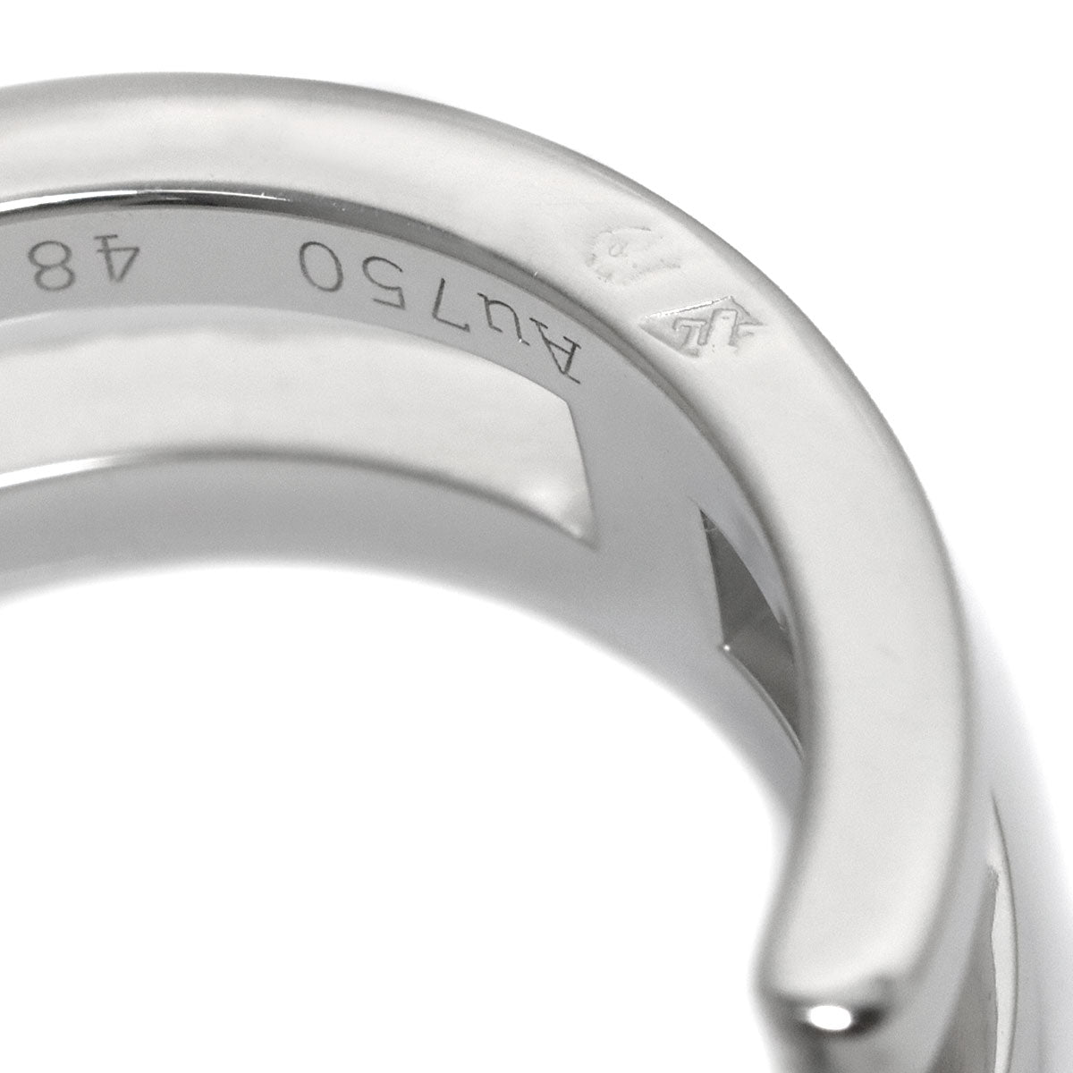 Alianne Diamond Ring 18K White Gold 750 Size48 4-4.5(US)