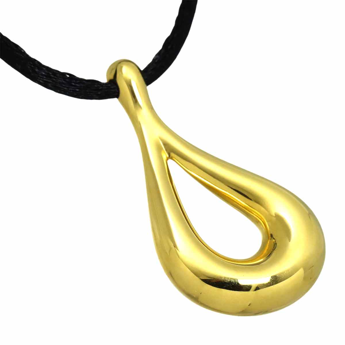 Open Teardrop Necklace 18K Yellow Gold 750