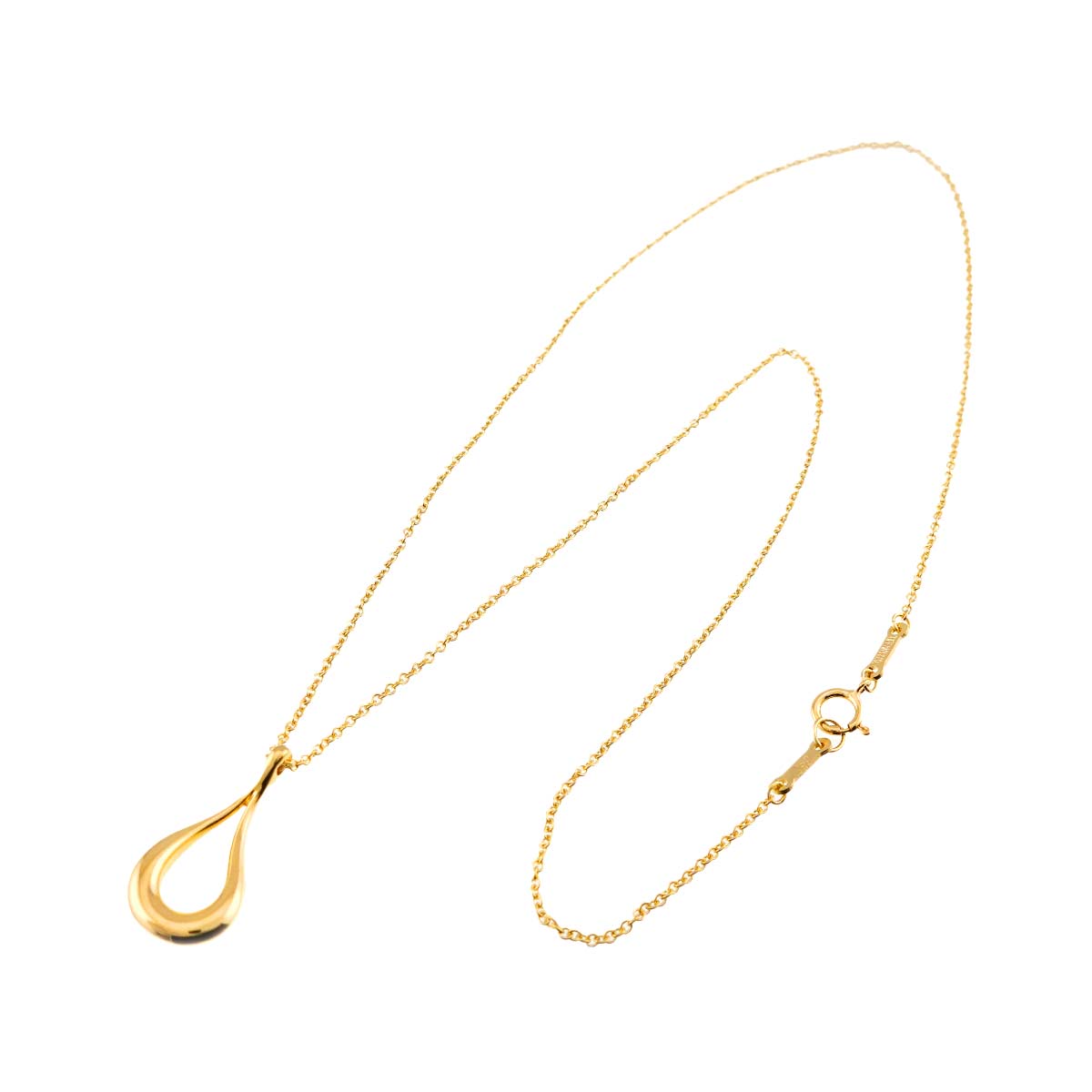 Open Teardrop Necklace 18K Yellow Gold 750