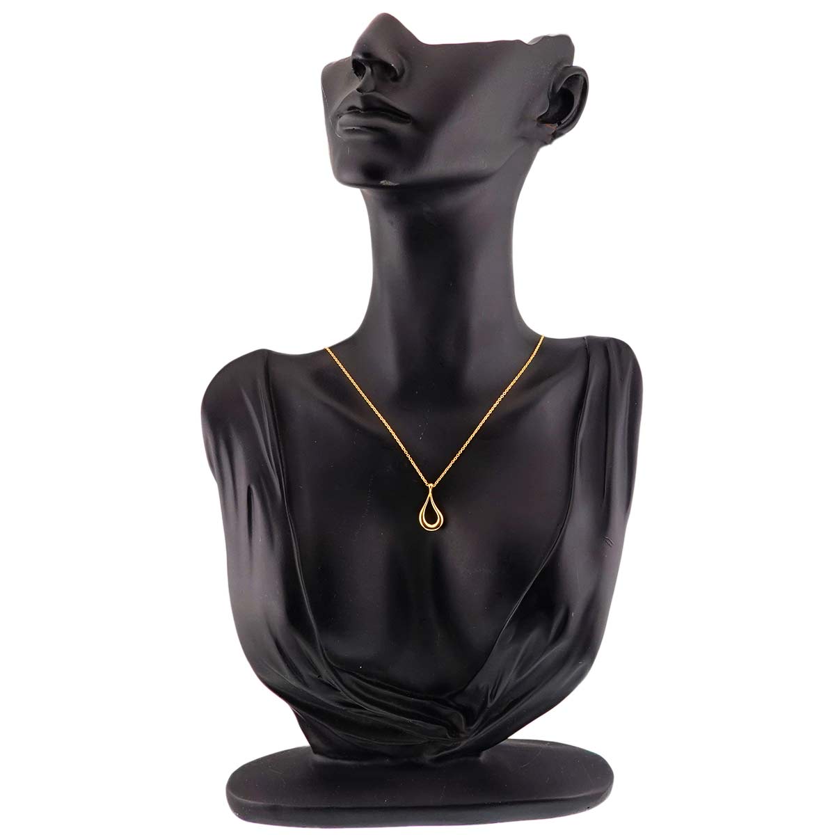 Open Teardrop Necklace 18K Yellow Gold 750