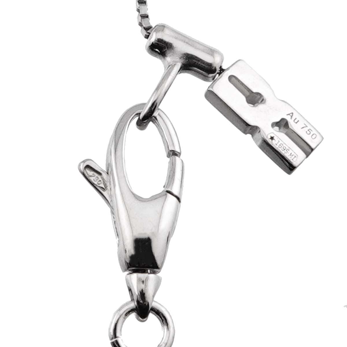 Infinity Necklace 18K White Gold 750
