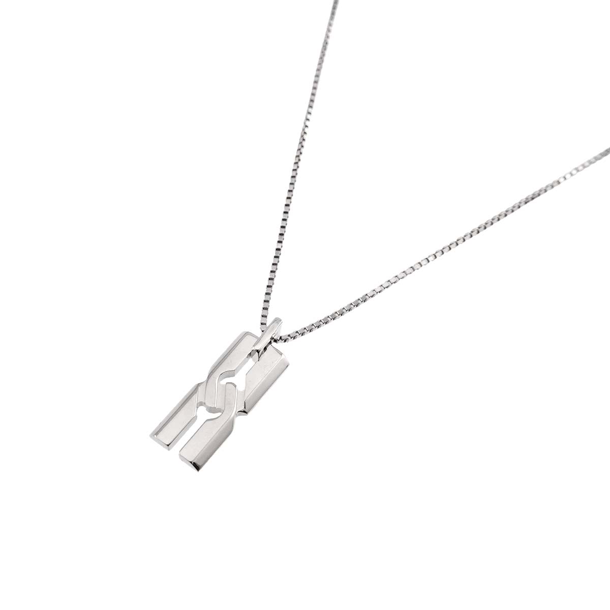 Infinity Necklace 18K White Gold 750