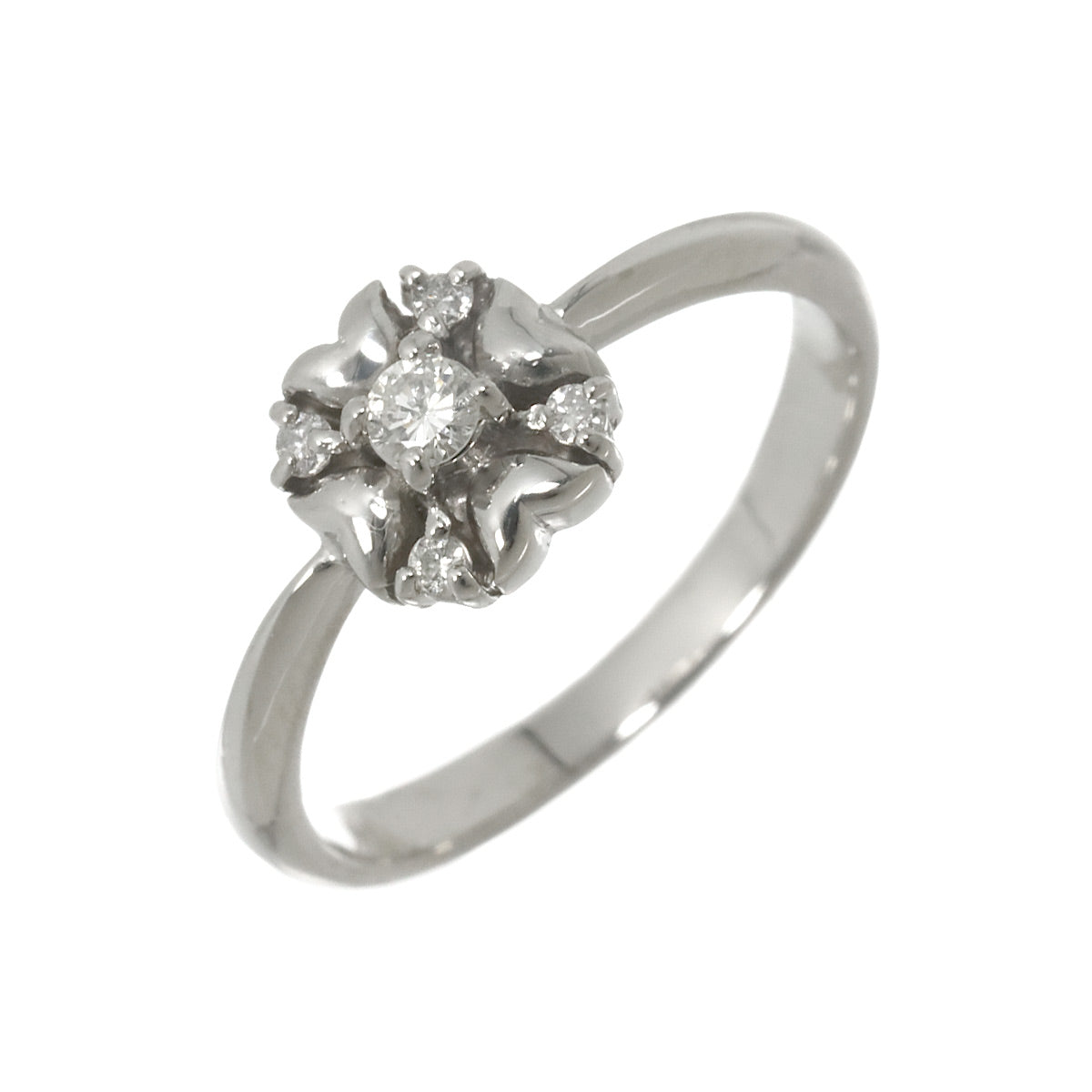 Diamond Ring Pt Platinum size5.5-5.75(US)