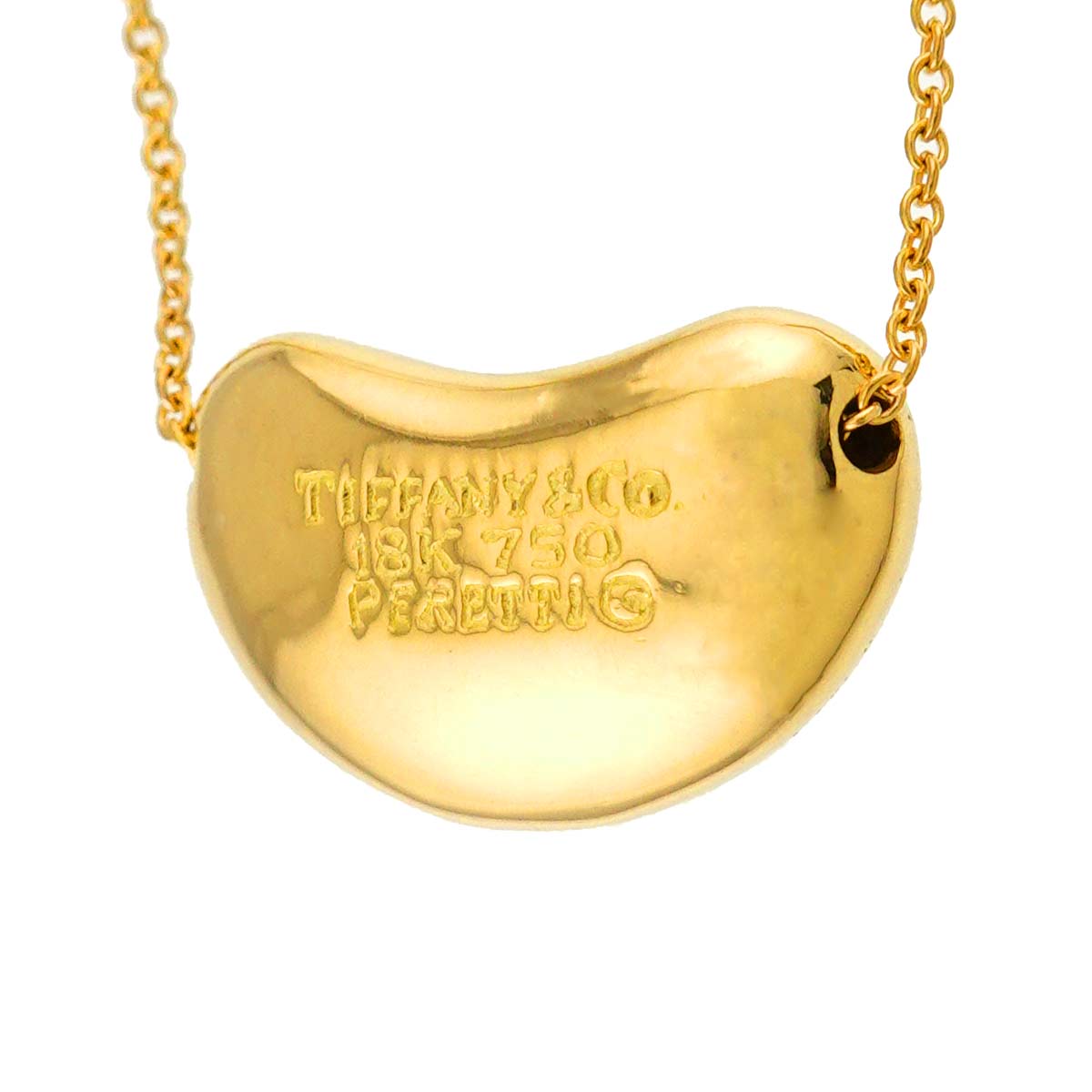 Bean Necklace 18K Yellow Gold 750