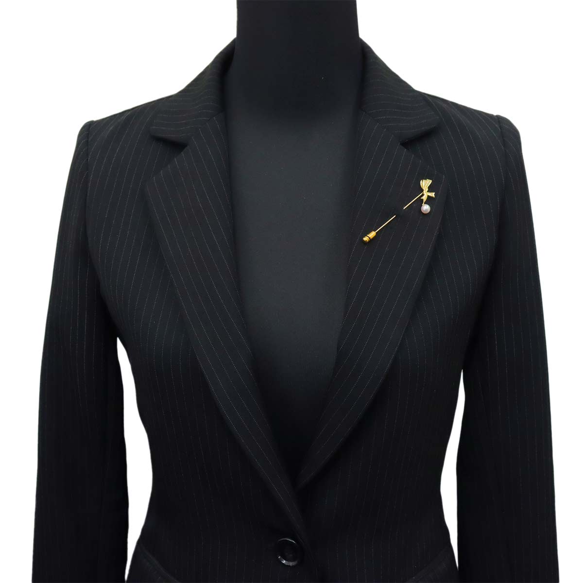 Akoya Pearl 6.3mm Pin Brooch 18K YG 750