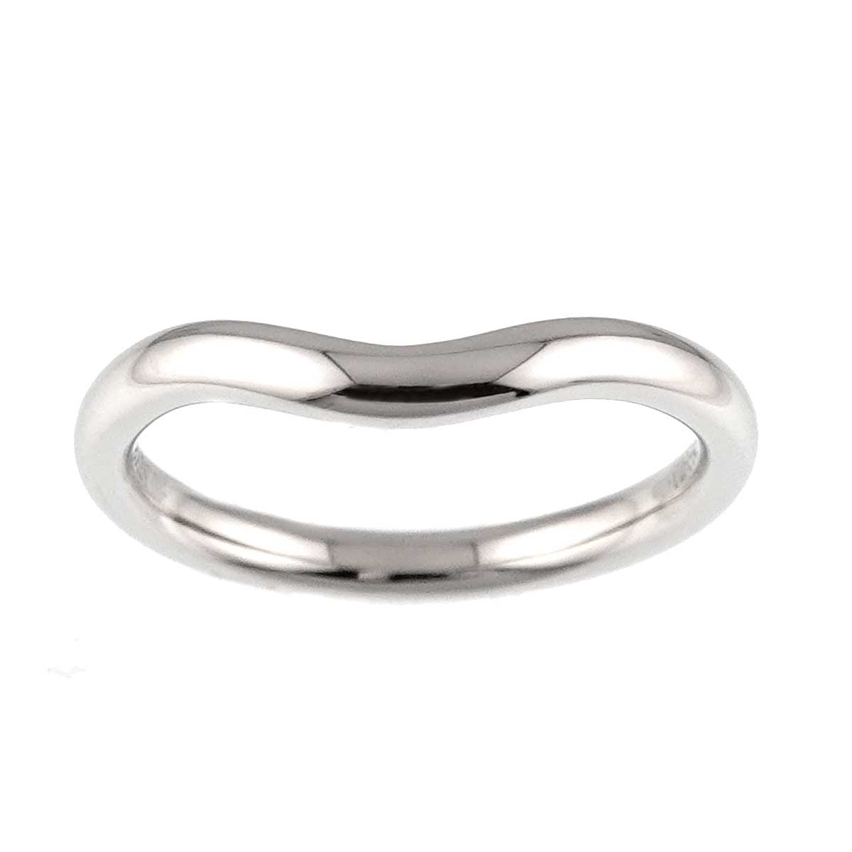 Curved Band Ring Platinum size3.25(US)