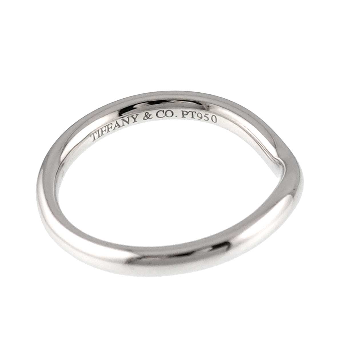 Curved Band Ring Platinum size3.25(US)