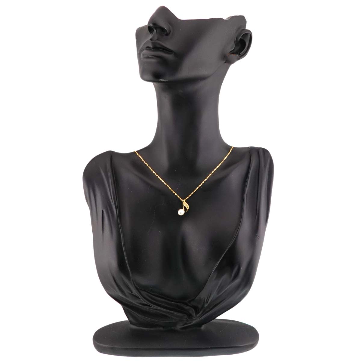 Freshwater cultured pearl Diamond Necklace 18K YG 750