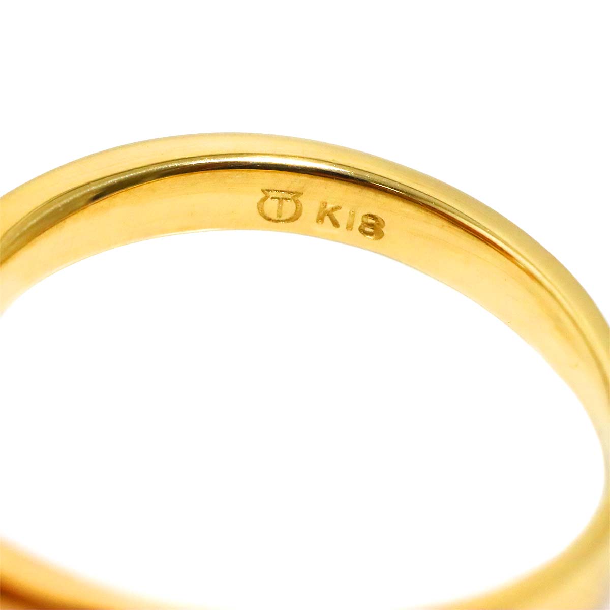 Akoya pearl 5.6mm Diamond 0.03ct Ring 18K YG 750 5.25(US)