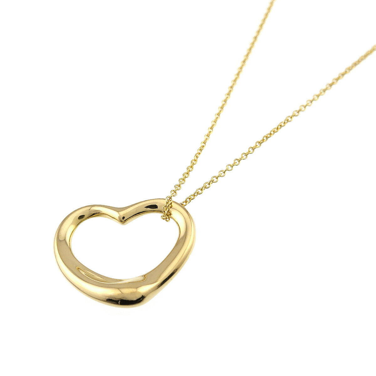 Open Heart Necklace 18K Yellow Gold 750
