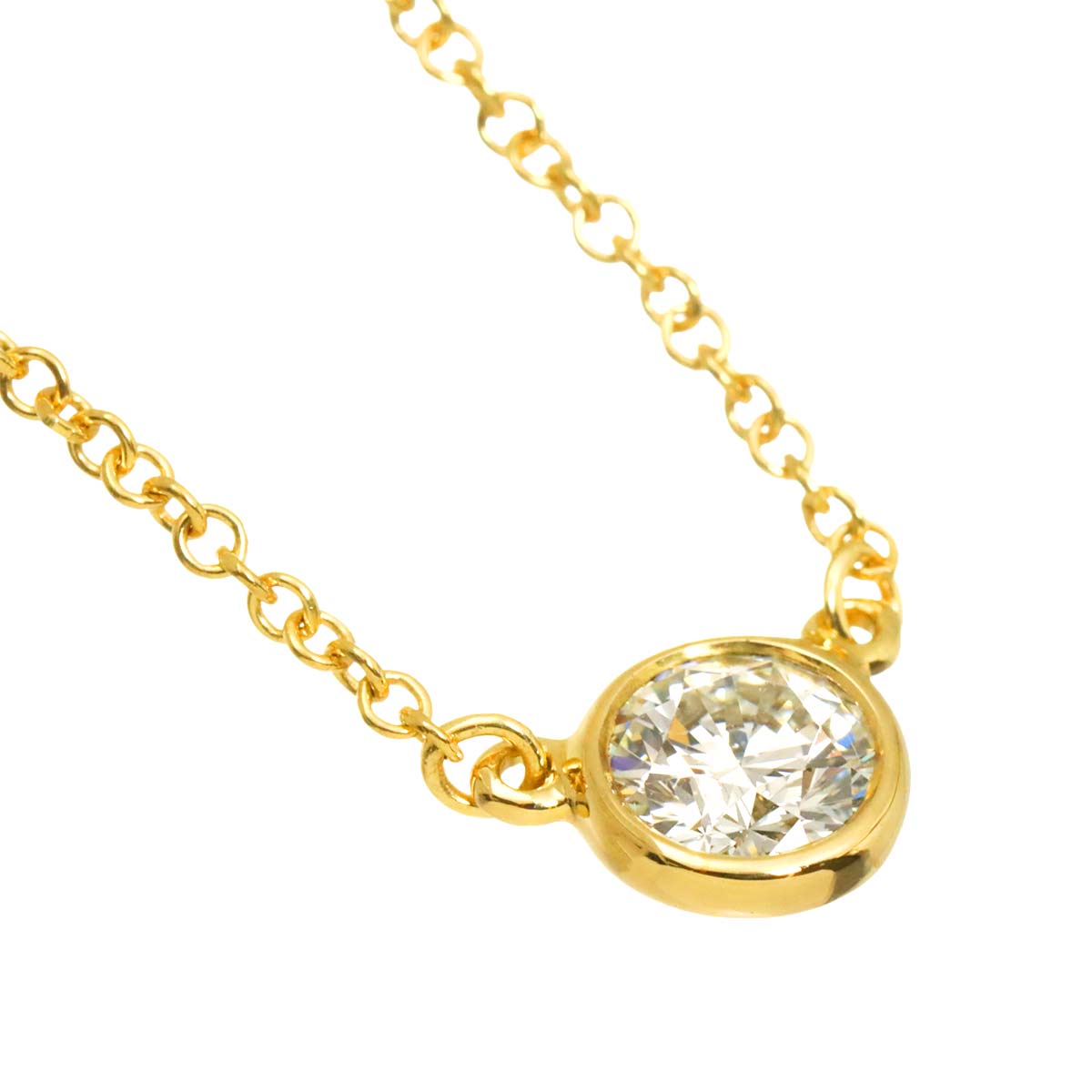 By The Yard Diamond 1P Necklace 18K Yellow Gold 750