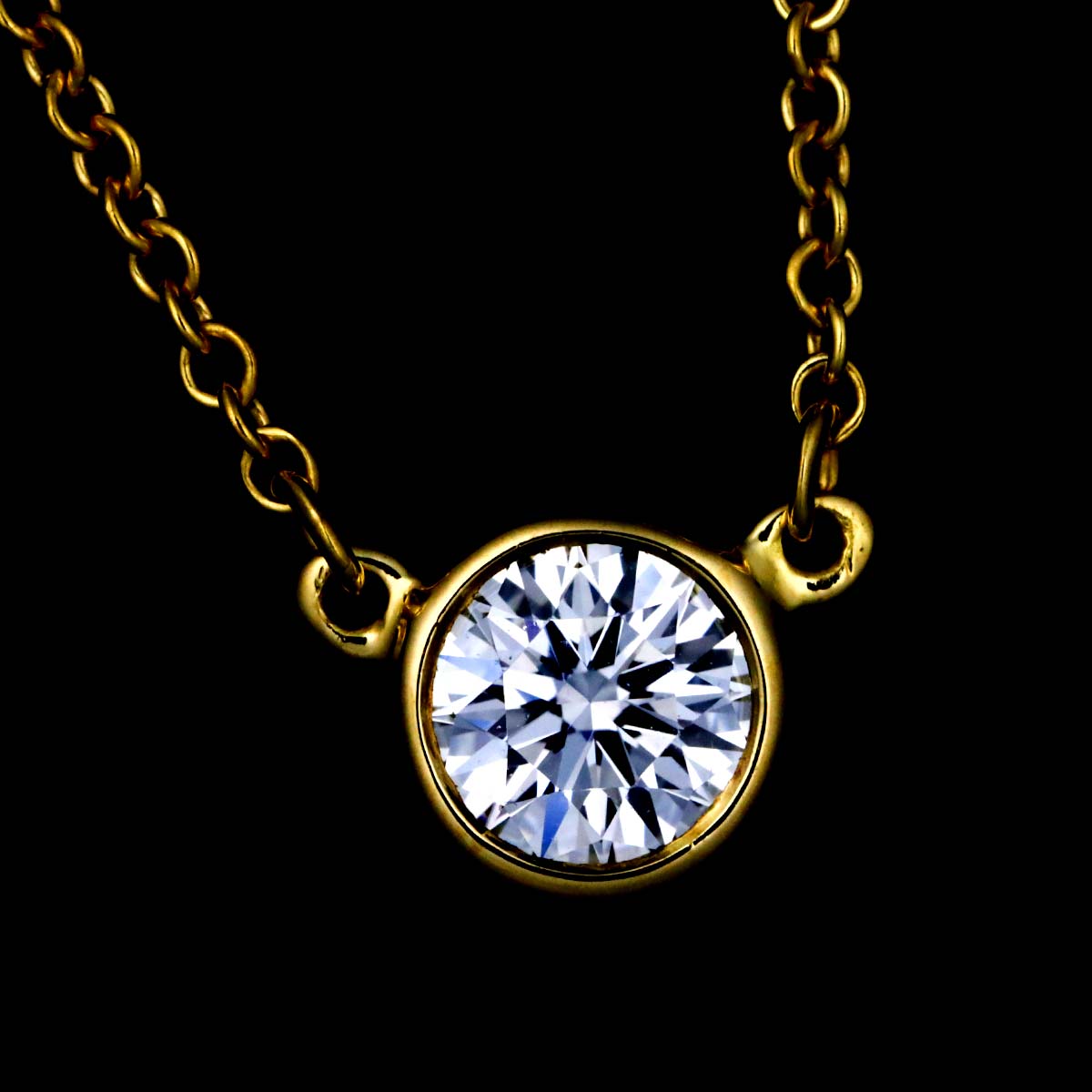 By The Yard Diamond 1P Necklace 18K Yellow Gold 750